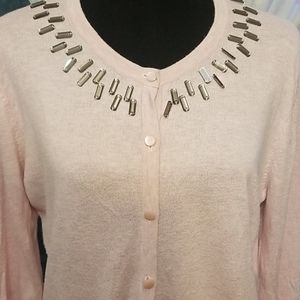 Beautiful pink cardigan sweater